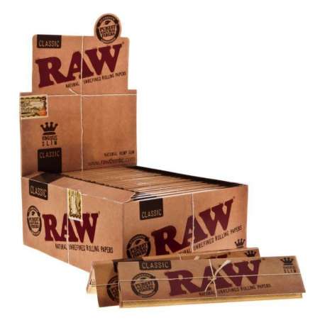 PAPEL RAW KING SIZE SLIM * PAPEL DE FUMAR RAW