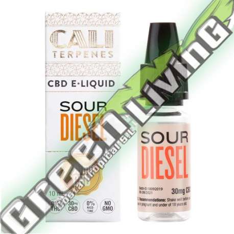 CALI TERPENES E-LIQUID SOUR DIESEL 30MG CBD (10ML)