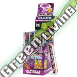 CYCLONES CLEAR THE PURPLE UNKNOWN (FRUTAS) (2X24 UNIDADES) CONOS PREENROLLADOS