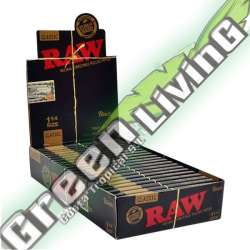 PAPEL RAW BLACK 1.1/4 (24 LIBRITOS) PAPEL DE FUMAR RAW