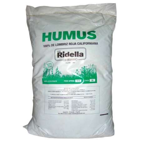 HUMUS DE LOMBRIZ 2KG LOS RIDELLA * FERTILIZANTES LOS RIDELLA