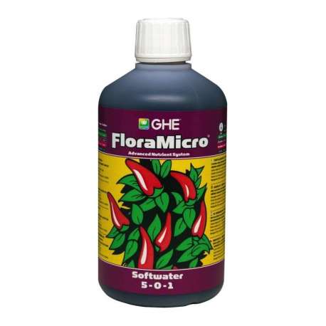 FLORAMICRO AGUA BLANDA 0.5 L. * GENERAL HIDROPONICS