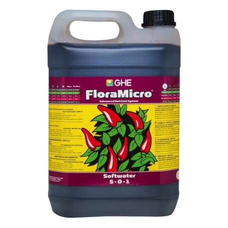FLORAMICRO AGUA BLANDA 5 L. * GENERAL HIDROPONICS