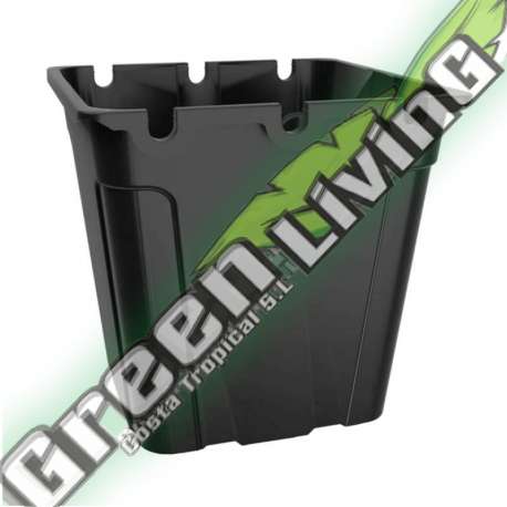 MACETA NEGRA CUADRADA 10 LTR PARA ENTUBAR ECO (50 UNIDADES) MACETAS Y BANDEJAS