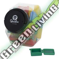 LLAVERO DE SILICONA QNUBU CUADRADO 9 ML (DISPLAY L 35 UNIDADES) ACCESORIOS BHO