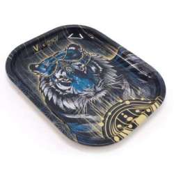 BANDEJA METALICA DE LIAR 18X14 CM - TIGRE * BANDEJAS FUMADOR