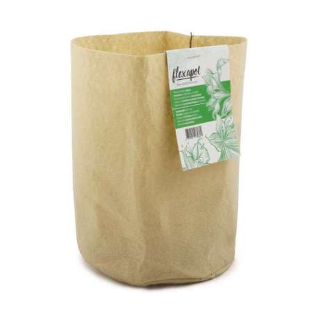 FLEXAPOT MACETA TEXTIL BEIGE 3,8 LITROS (1 GAL) * MACETAS Y BANDEJAS