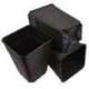 MACETA ALBER CUADRADA NEGRA 15X15X20 - 3,5L (CAJA 85 UNDS) * MACETAS Y BANDEJAS